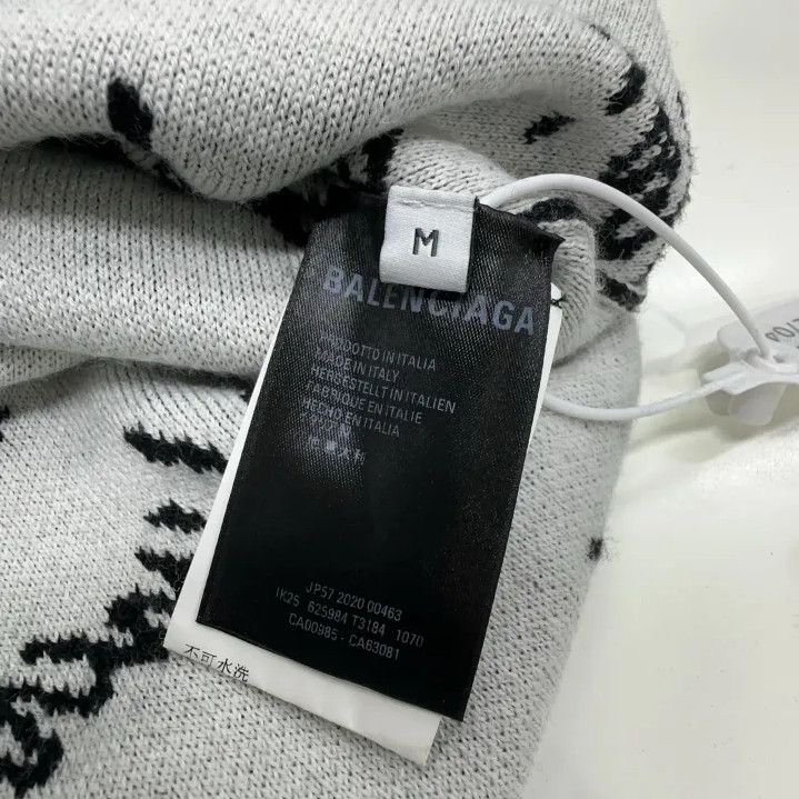 Balenciaga Balenciaga Logo Knit Pullover Sweater for Men Size US M / EU 48-50 / 2 - 4 Thumbnail