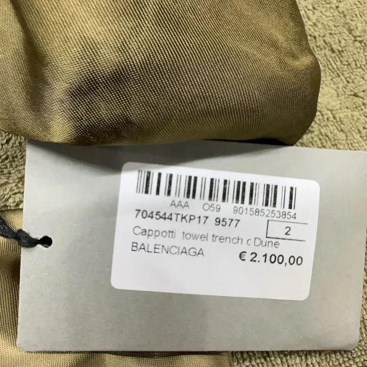 Balenciaga Balenciaga Green Double-Breasted Long Sleeve Coat Size US S / EU 44-46 / 1 - 5 Thumbnail