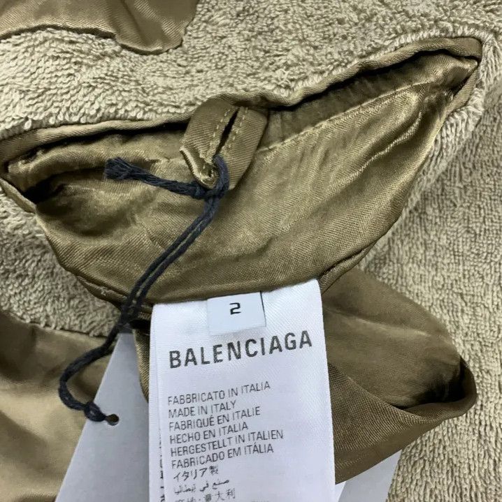 Balenciaga Balenciaga Green Double-Breasted Long Sleeve Coat Size US S / EU 44-46 / 1 - 7 Thumbnail