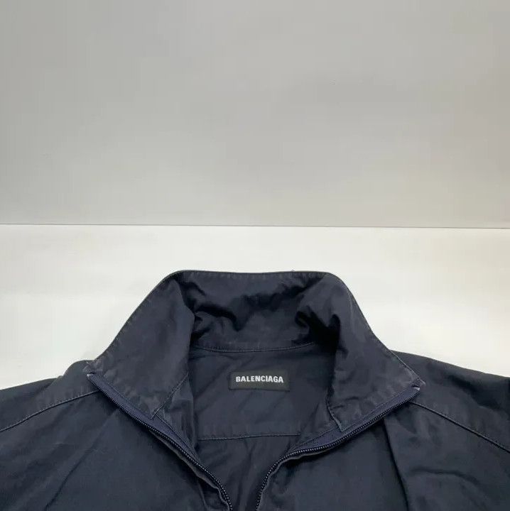 Balenciaga Balenciaga Zip-Up High Neck Jacket in Navy Blue Size US L / EU 52-54 / 3 - 6 Thumbnail
