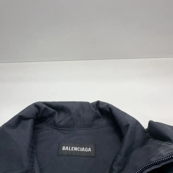 Balenciaga Balenciaga Zip-Up High Neck Jacket in Navy Blue Size US L / EU 52-54 / 3 - 4 Thumbnail