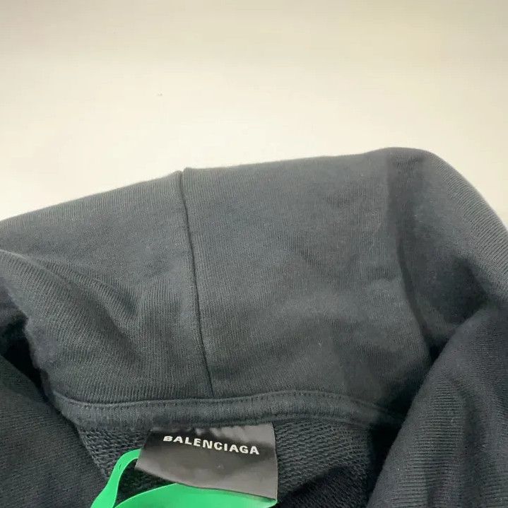 Balenciaga Balenciaga Black Logo Print Pullover Hoodie Size US M / EU 48-50 / 2 - 4 Thumbnail
