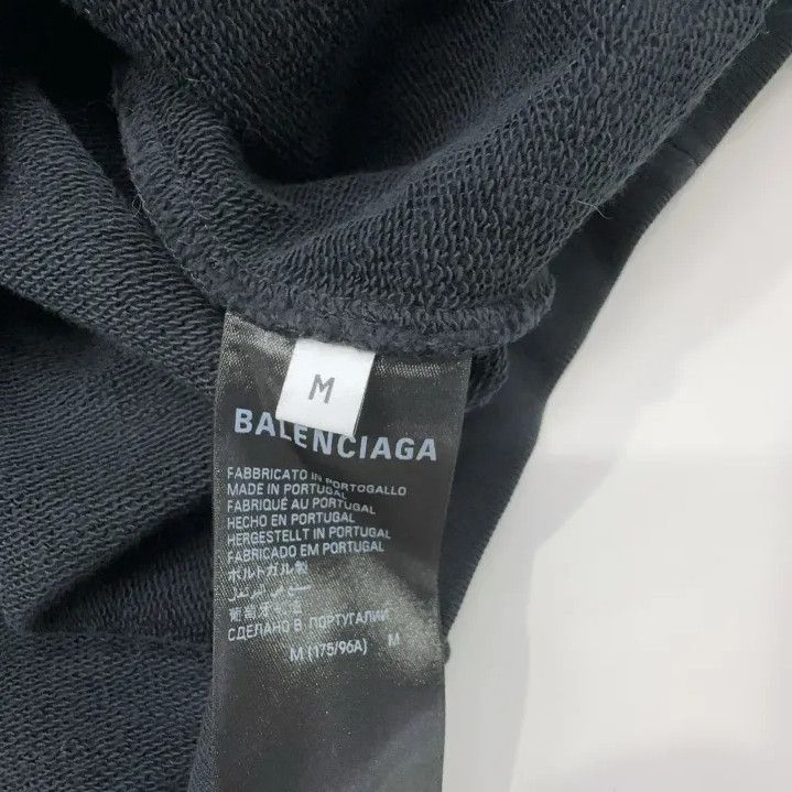 Balenciaga Balenciaga Black Logo Print Pullover Hoodie Size US M / EU 48-50 / 2 - 5 Thumbnail