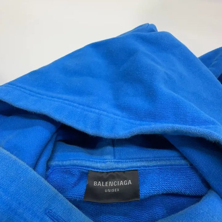 Balenciaga Balenciaga FW23 Blue Logo Hoodie for Men Size US M / EU 48-50 / 2 - 6 Thumbnail