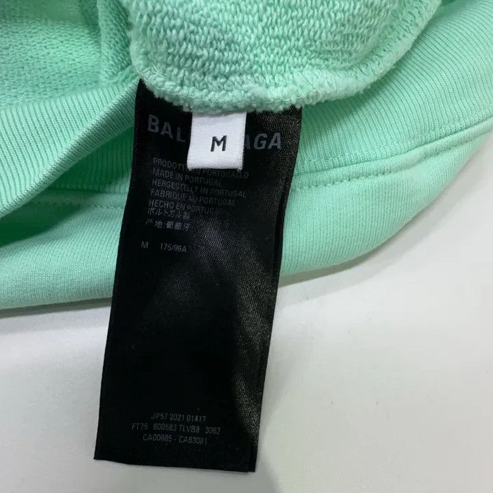 Balenciaga Balenciaga Logo Hoodie in Green for Men Size US M / EU 48-50 / 2 - 7 Thumbnail