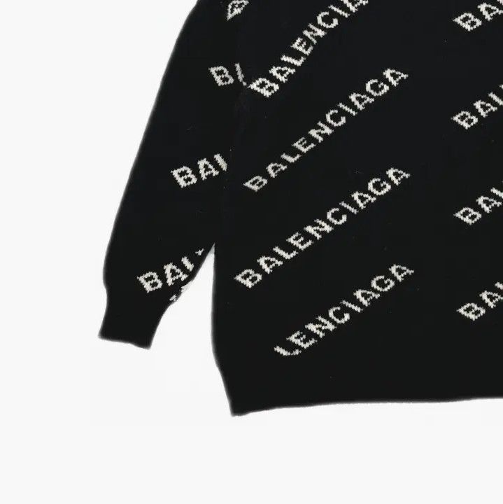 Balenciaga Balenciaga All Over Logo Knit Sweater Size US XS / EU 42 / 0 - 5 Thumbnail
