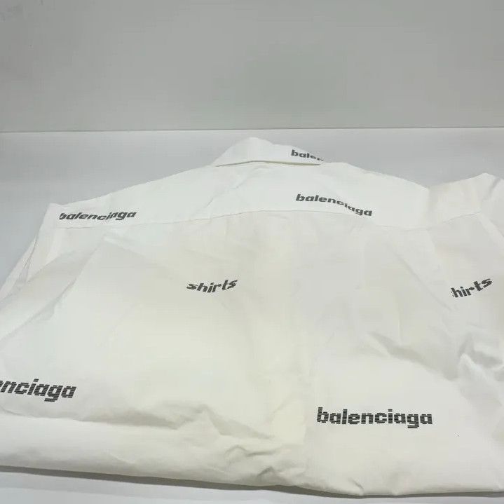 Balenciaga Balenciaga SS23 Logo Print Short Sleeve Shirt Size US M / EU 48-50 / 2 - 11 Thumbnail