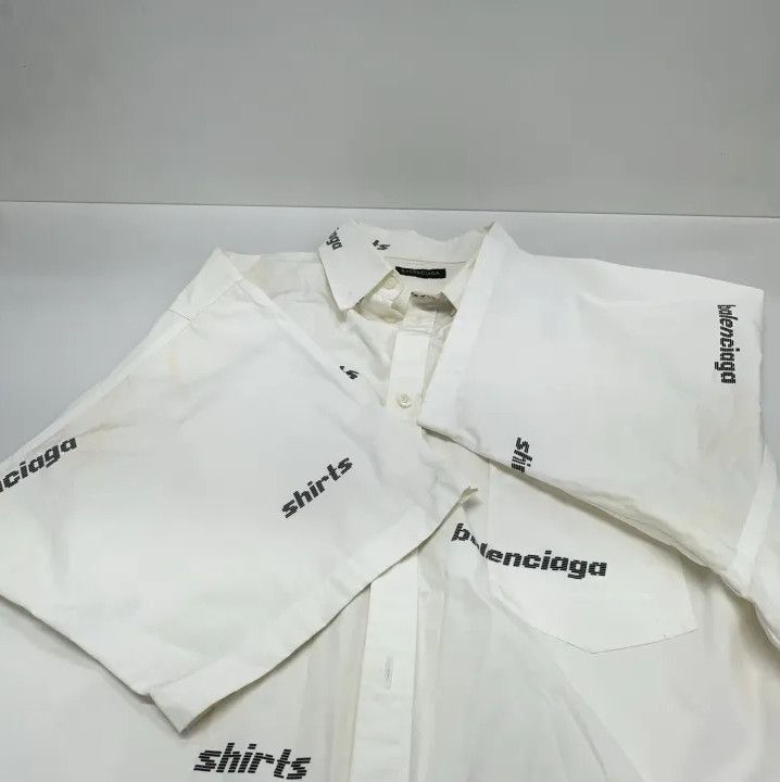 Balenciaga Balenciaga SS23 Logo Print Short Sleeve Shirt Size US M / EU 48-50 / 2 - 13 Thumbnail