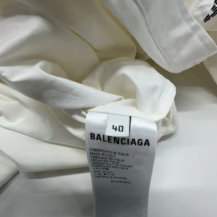 Balenciaga Balenciaga SS23 Logo Print Short Sleeve Shirt Size US M / EU 48-50 / 2 - 4 Thumbnail