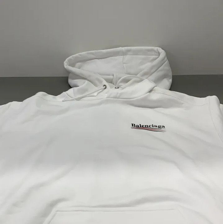 Balenciaga Balenciaga Political Campaign Logo Hooded Sweatshirt Size US M / EU 48-50 / 2 - 9 Thumbnail