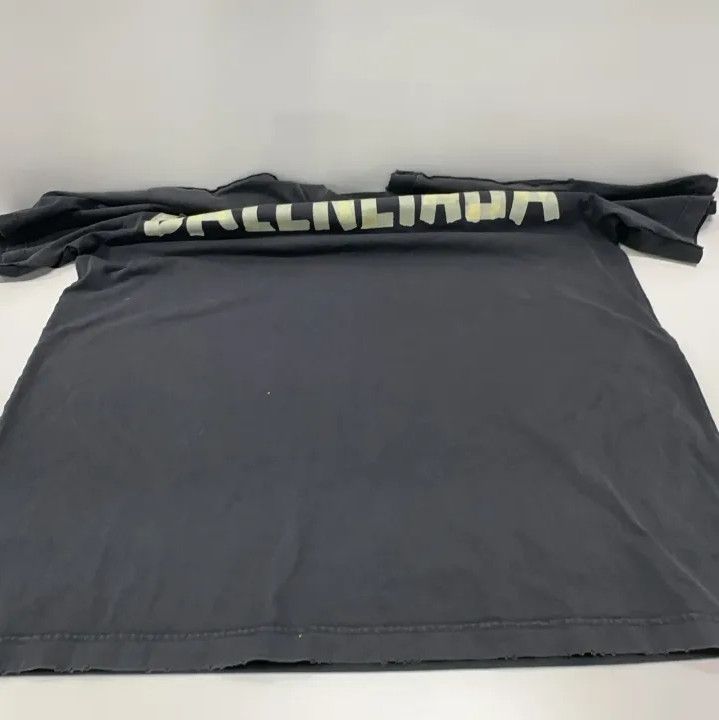 Balenciaga Balenciaga Logo Print Black Short Sleeve T-Shirt Size US M / EU 48-50 / 2 - 9 Thumbnail