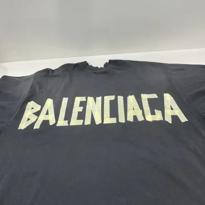 Balenciaga Balenciaga Logo Print Black Short Sleeve T-Shirt Size US M / EU 48-50 / 2 - 8 Thumbnail
