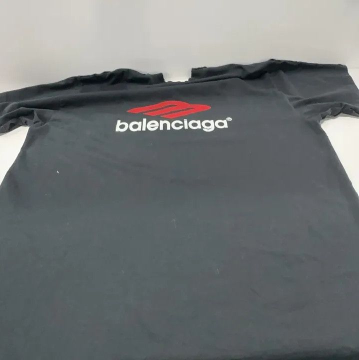 Balenciaga Balenciaga Logo Print Black Short Sleeve T-Shirt Size US M / EU 48-50 / 2 - 14 Thumbnail