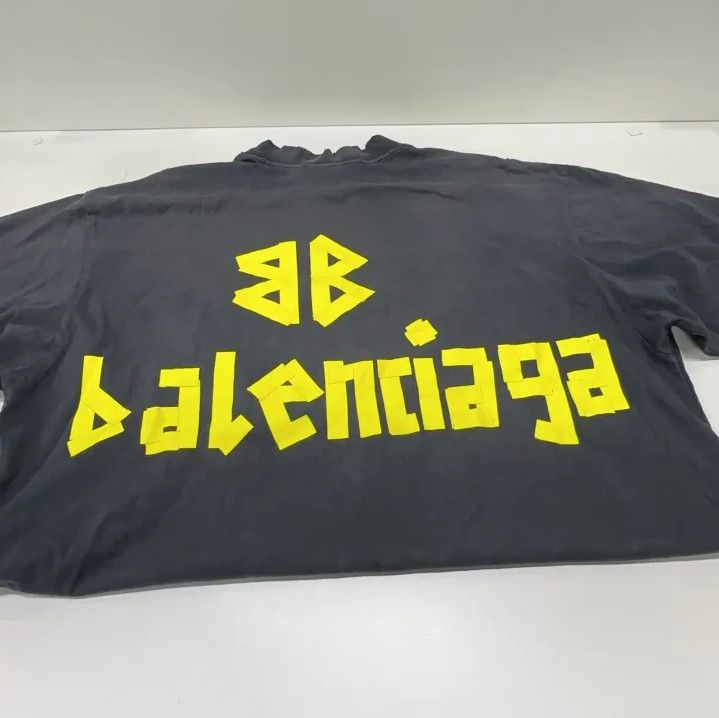 Balenciaga Balenciaga Black Logo Crew Neck Short Sleeve T-Shirt Size US M / EU 48-50 / 2 - 14 Thumbnail