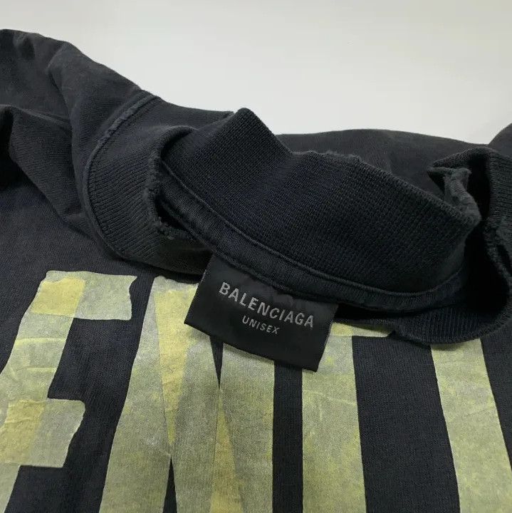 Balenciaga Balenciaga Black Logo Crew Neck Short Sleeve T-Shirt Size US M / EU 48-50 / 2 - 4 Thumbnail