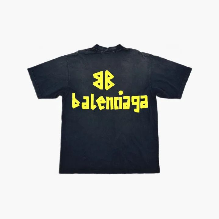 Balenciaga Balenciaga Black Logo Crew Neck Short Sleeve T-Shirt Size US M / EU 48-50 / 2 - 3 Thumbnail
