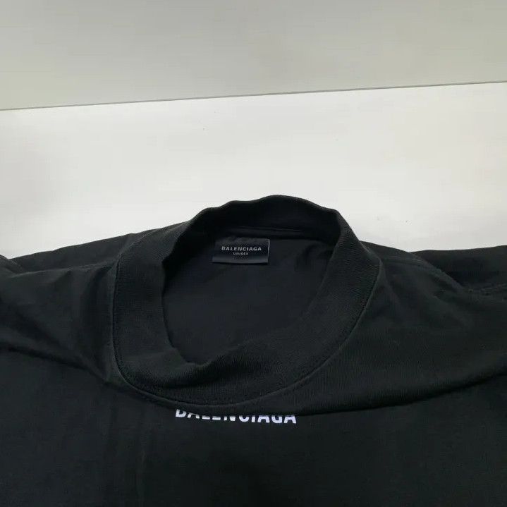Balenciaga Balenciaga Black Logo Print T-Shirt for Men Size US M / EU 48-50 / 2 - 11 Thumbnail