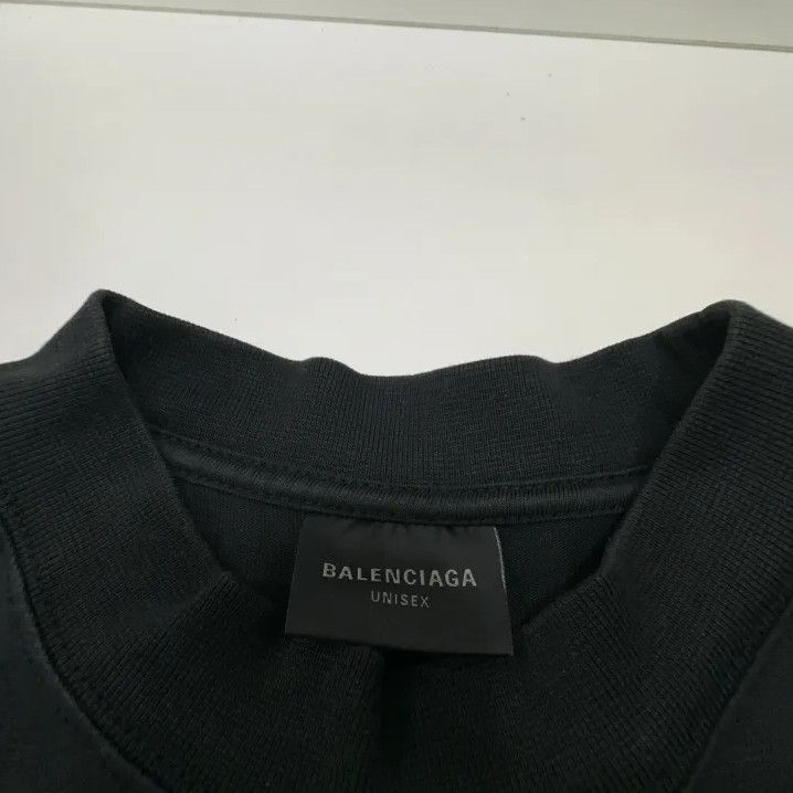 Balenciaga Balenciaga Black Logo Print T-Shirt for Men Size US M / EU 48-50 / 2 - 4 Thumbnail