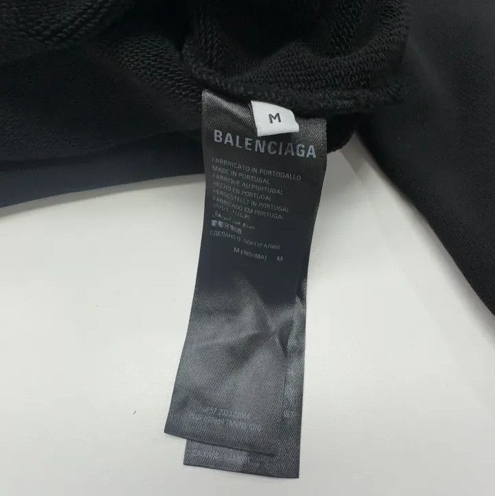 Balenciaga Balenciaga Black Logo Printed Long Sleeve Sweatshirt Size US M / EU 48-50 / 2 - 4 Thumbnail
