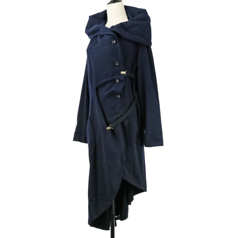 Issey Miyake Issey Miyake ISSEY MIYAKE Tachimigi Suspender Hooded Silk Blend Coat Others Outerwear DUTY FREE for USA Size ONE SIZE - 2 Thumbnail