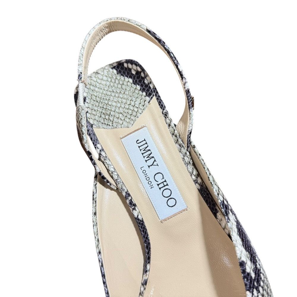 Jimmy Choo Jimmy Choo Jimmy Choo Python Leather Pumps Natural Material Shoes DUTY FREE for USA Size ONE SIZE - 9 Thumbnail