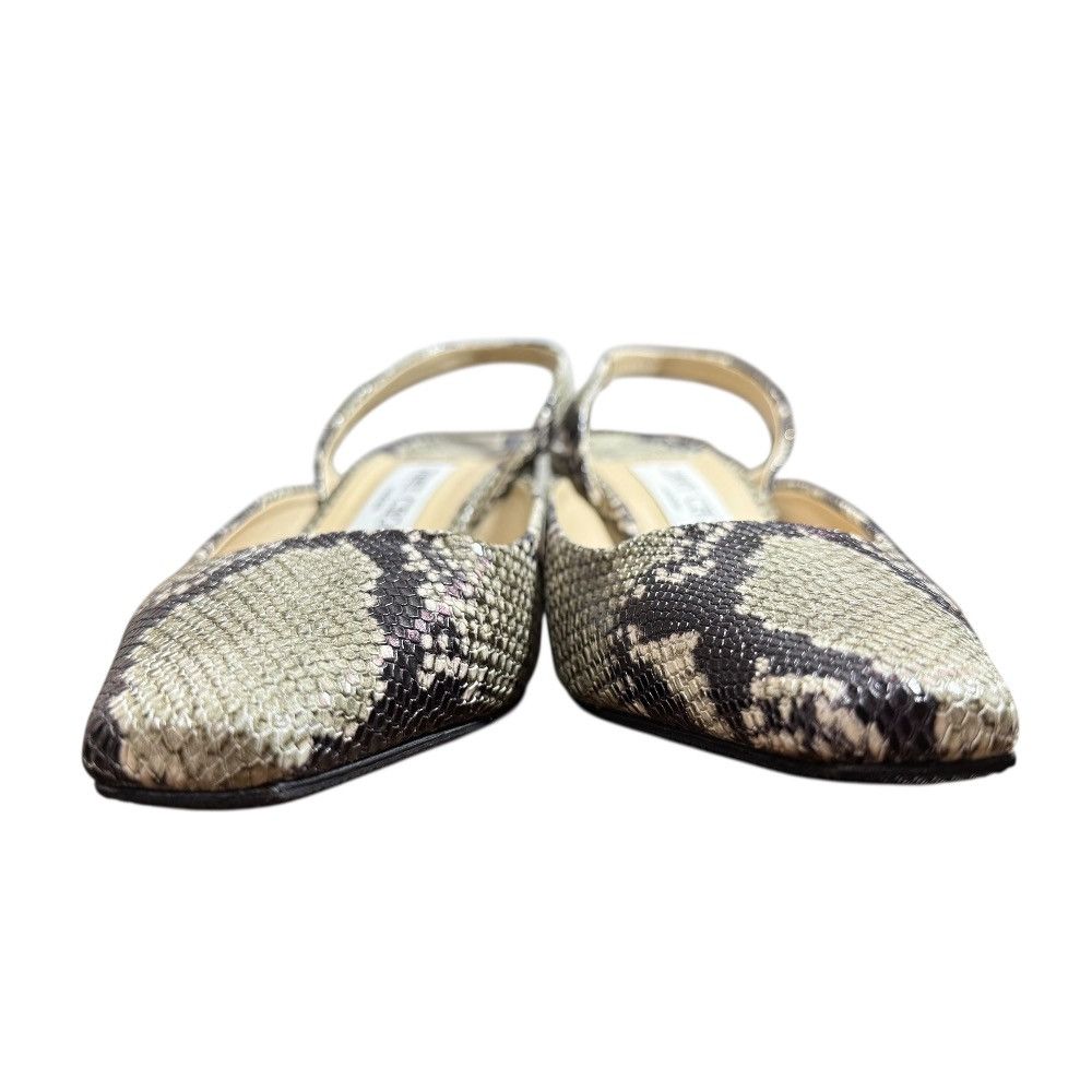 Jimmy Choo Jimmy Choo Jimmy Choo Python Leather Pumps Natural Material Shoes DUTY FREE for USA Size ONE SIZE - 2 Thumbnail