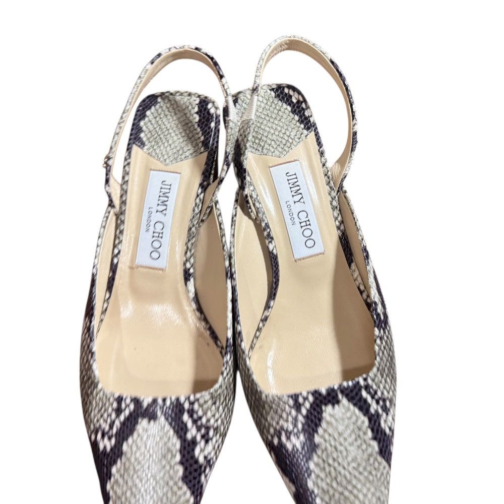 Jimmy Choo Jimmy Choo Jimmy Choo Python Leather Pumps Natural Material Shoes DUTY FREE for USA Size ONE SIZE - 8 Thumbnail