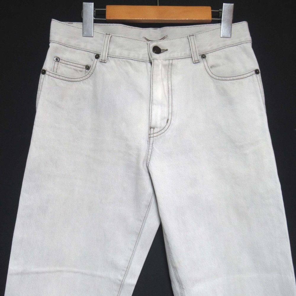 Yves Saint Laurent Yves Saint Laurent Saint Laurent Paris RELAXED STRAIGHT-CUT Denim Pants Denim Jeans 644678 Y01KA DUTY FREE for USA Size ONE SIZE - 3 Thumbnail