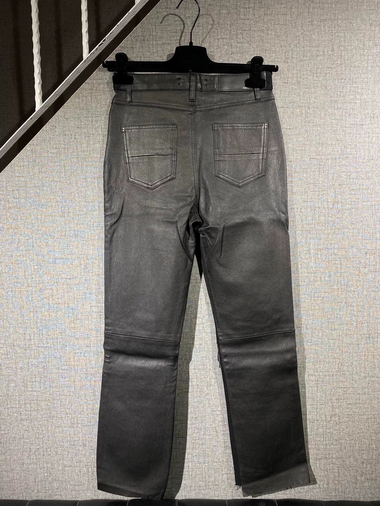 Amiri amiri women's leather pants with tags Size 26" / US 2 / IT 38 - 2 Thumbnail