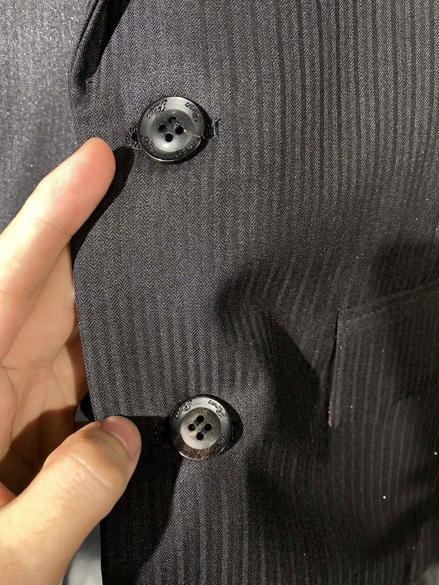 Roen black men's designer blazer with embellishments Size US L / EU 52-54 / 3 - 4 Thumbnail