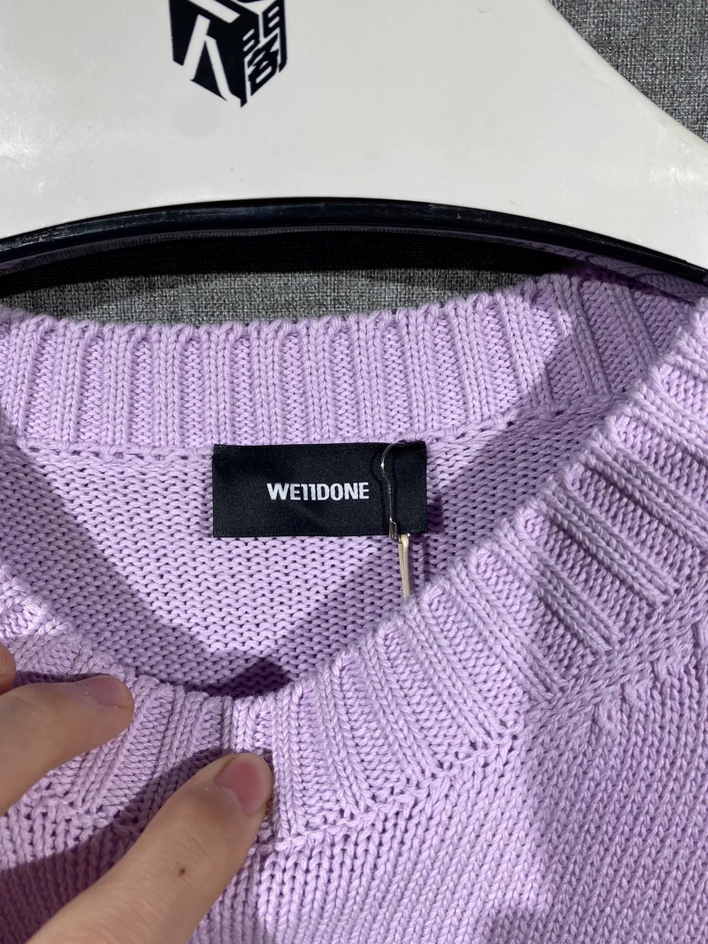 WE11DONE we11done unisex sweater in soft lavender Size US S / EU 44-46 / 1 - 7 Thumbnail
