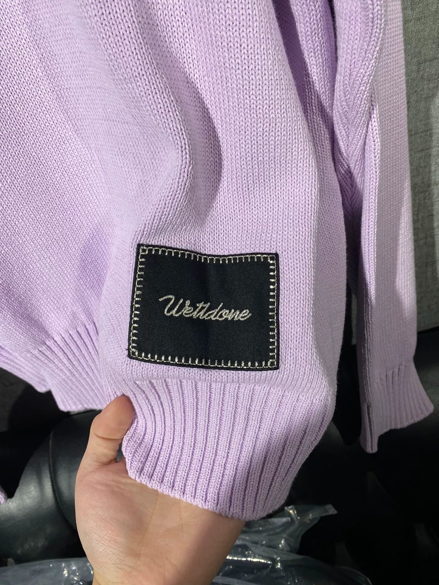 WE11DONE we11done unisex sweater in soft lavender Size US S / EU 44-46 / 1 - 4 Thumbnail