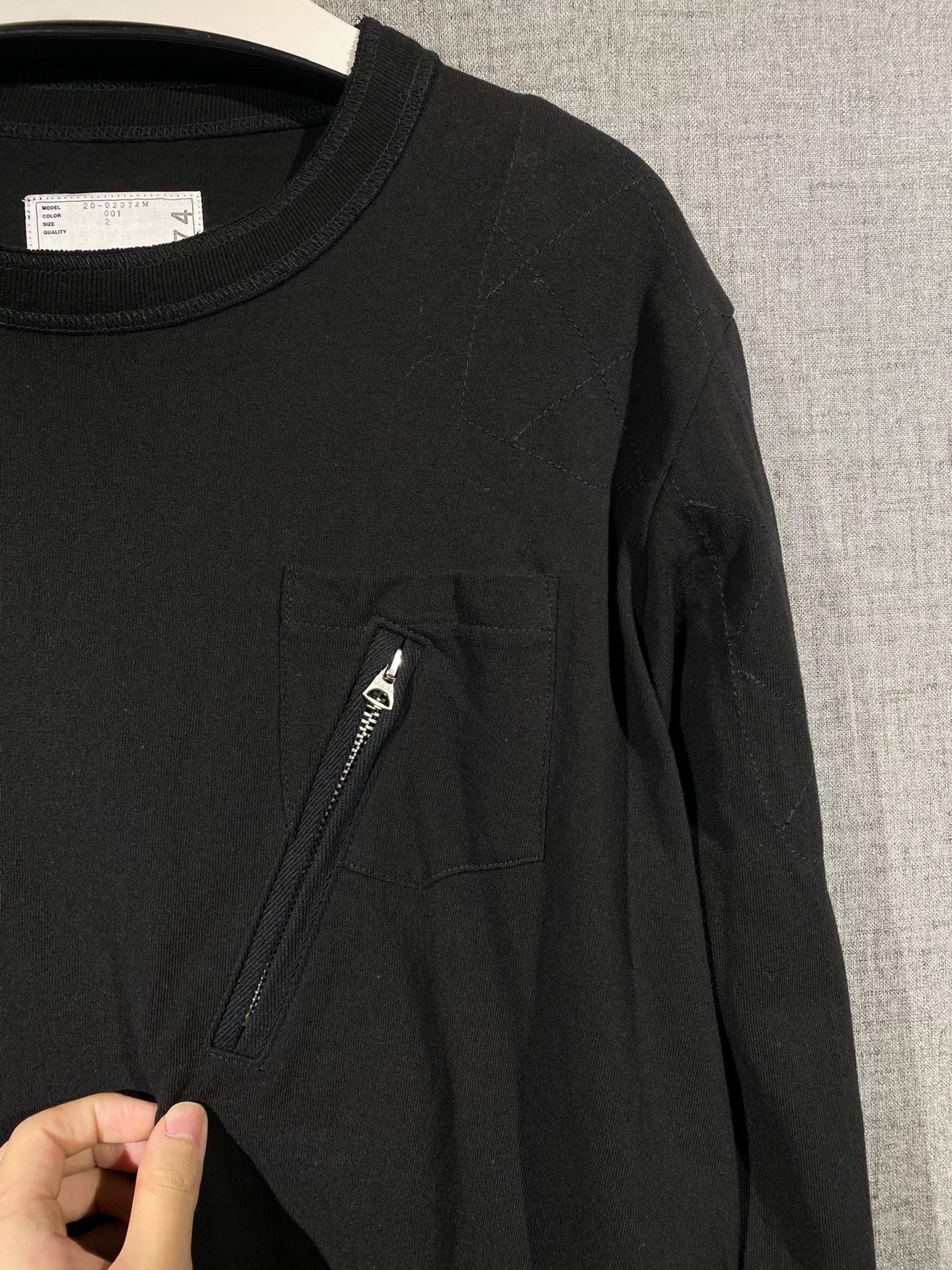 Sacai sacai men's long sleeve t-shirt sweatshirt Size US L / EU 52-54 / 3 - 3 Thumbnail