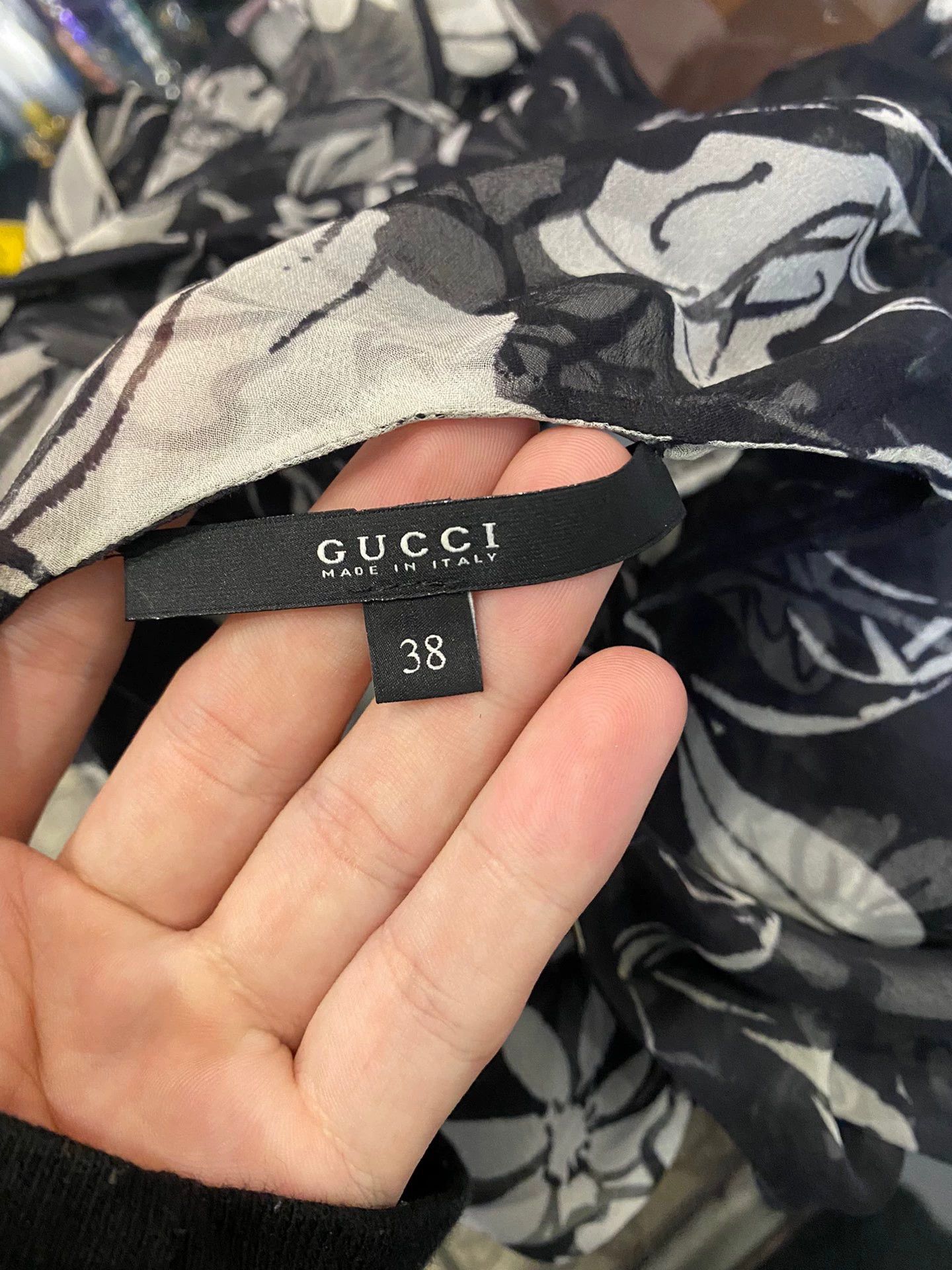 Gucci gucci women's silk short-sleeve top Size S / US 4 / IT 40 - 7 Thumbnail