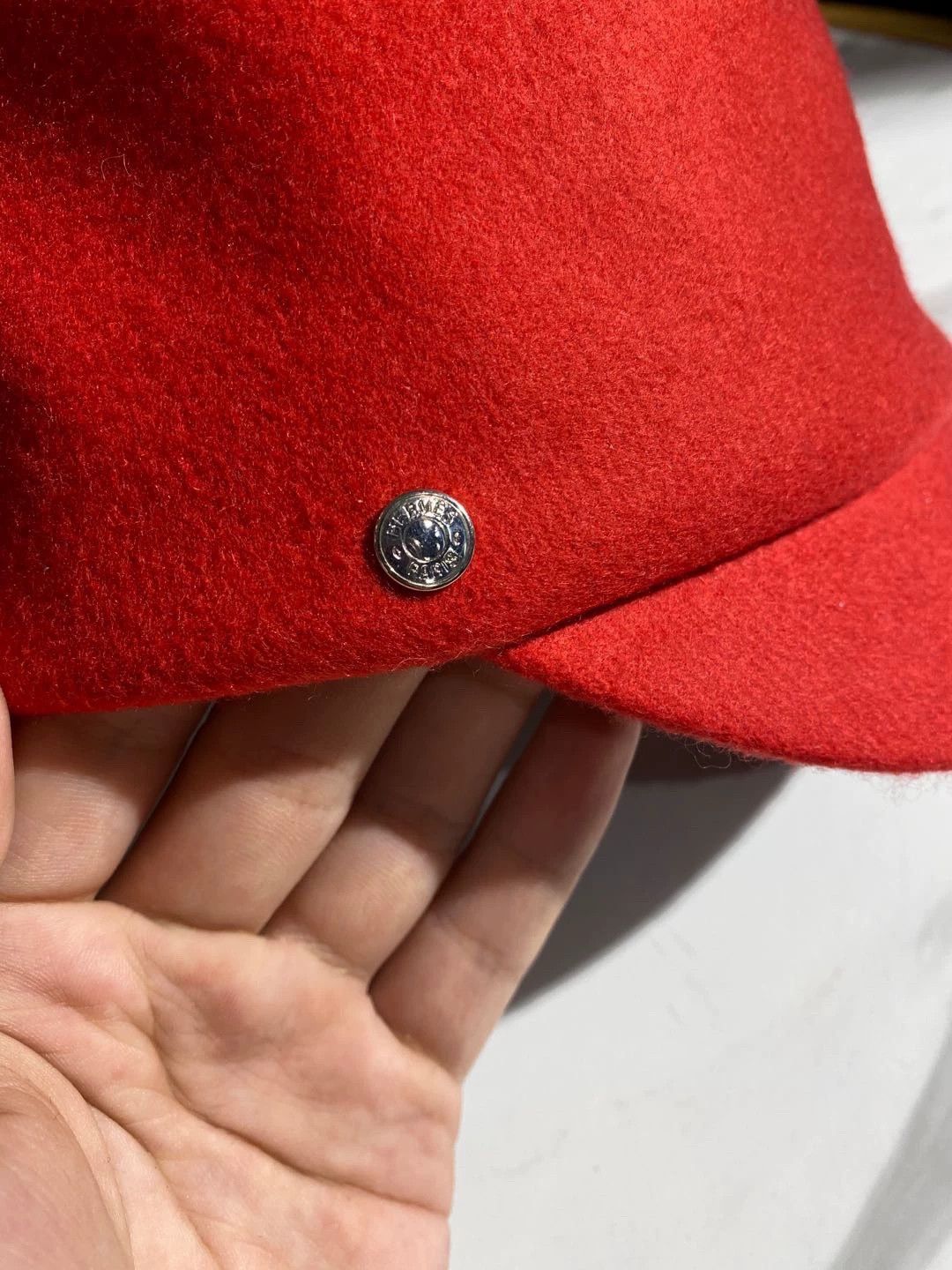 Hermes red hermes hat worn once Size ONE SIZE - 3 Thumbnail