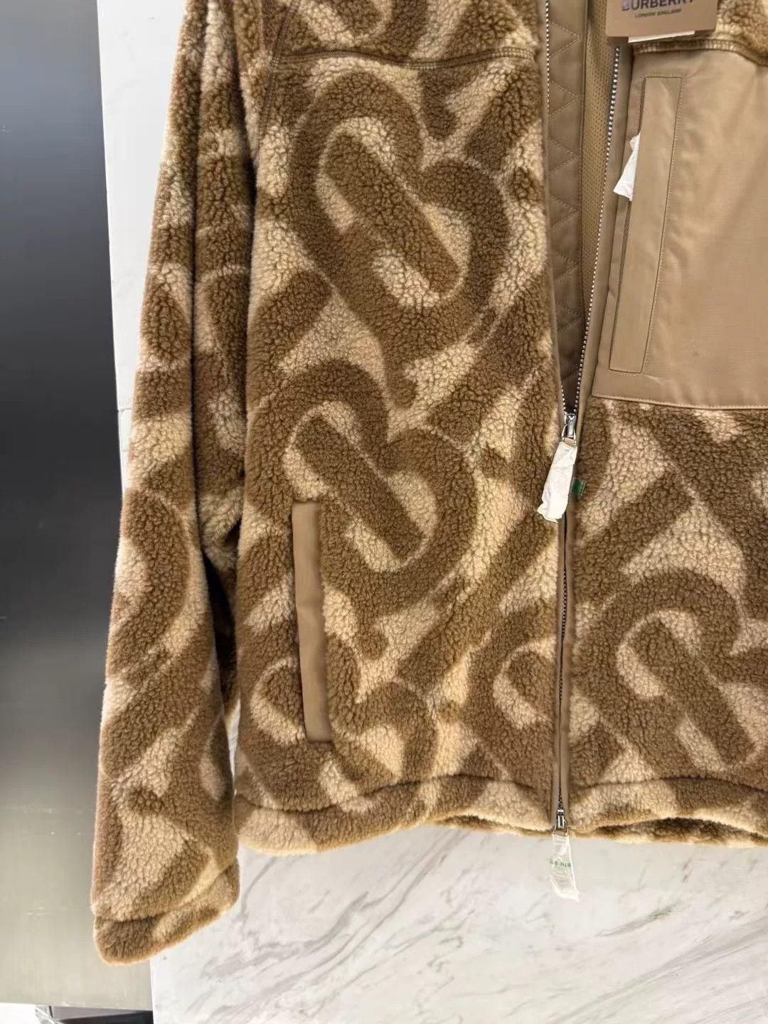 Burberry burberry men's fleece jacket with logo Size US M / EU 48-50 / 2 - 3 Thumbnail