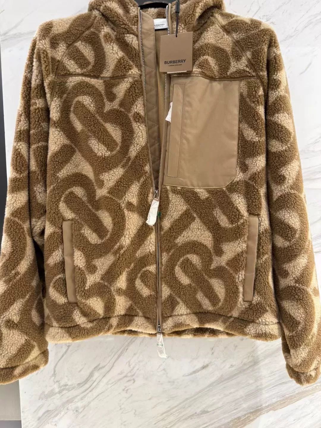 Burberry burberry men's fleece jacket with logo Size US M / EU 48-50 / 2 - 2 Thumbnail