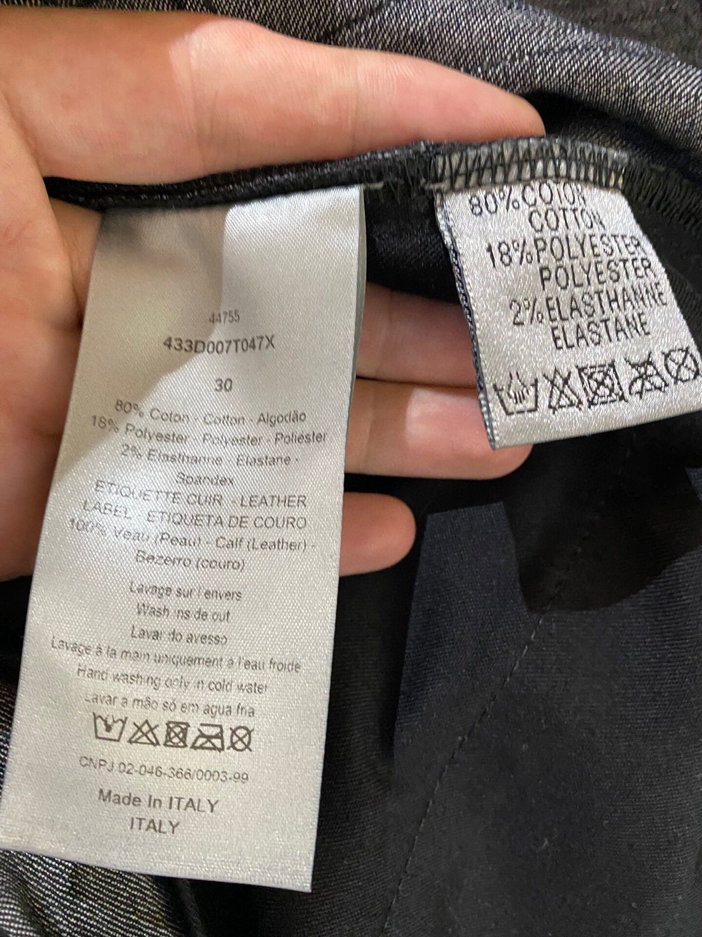 Dior Dior Men's Black Denim Pants Size US 30 / EU 46 - 7 Thumbnail
