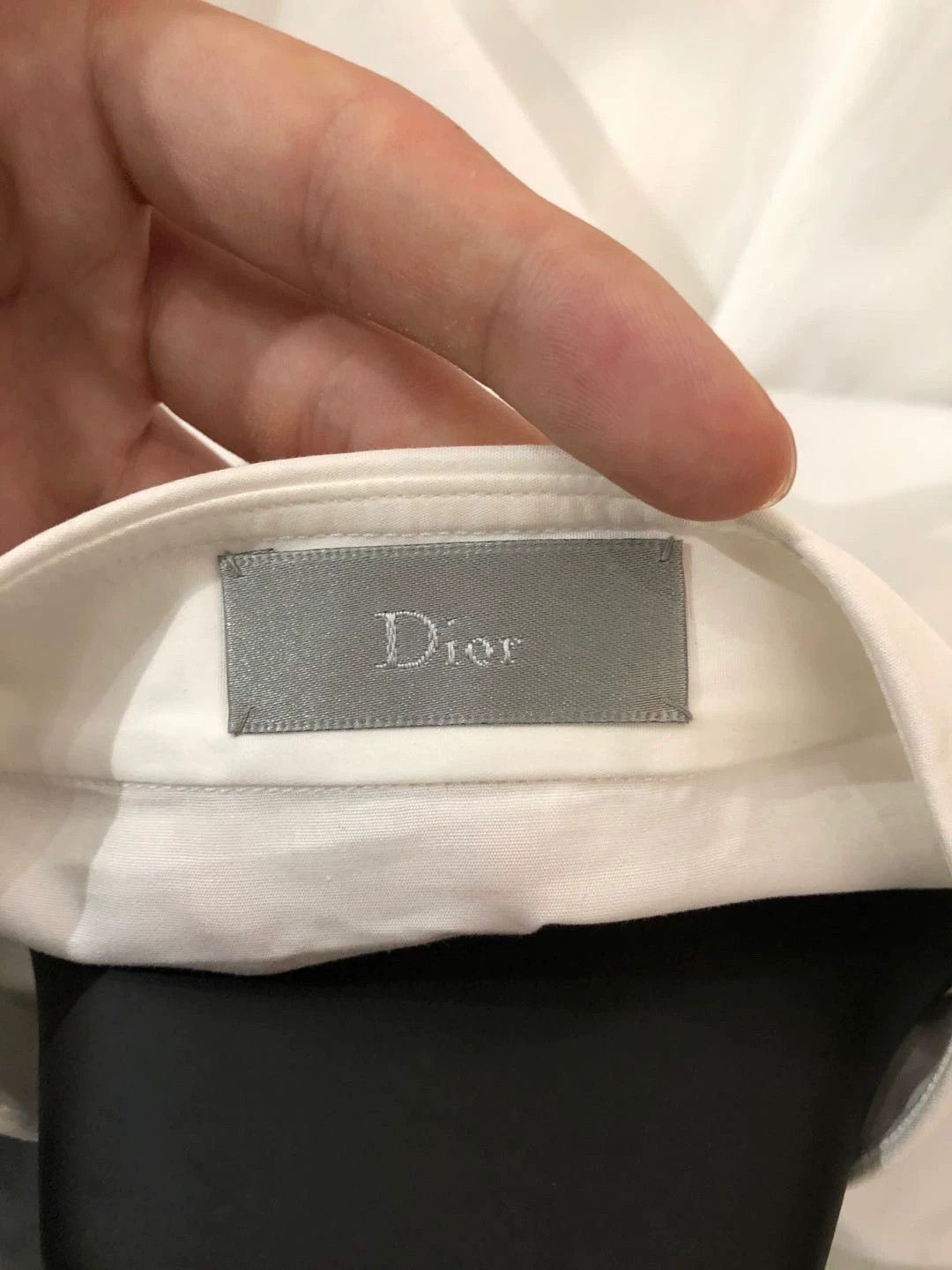 Dior Dior Men's Long Sleeve White Shirt Size US L / EU 52-54 / 3 - 6 Thumbnail