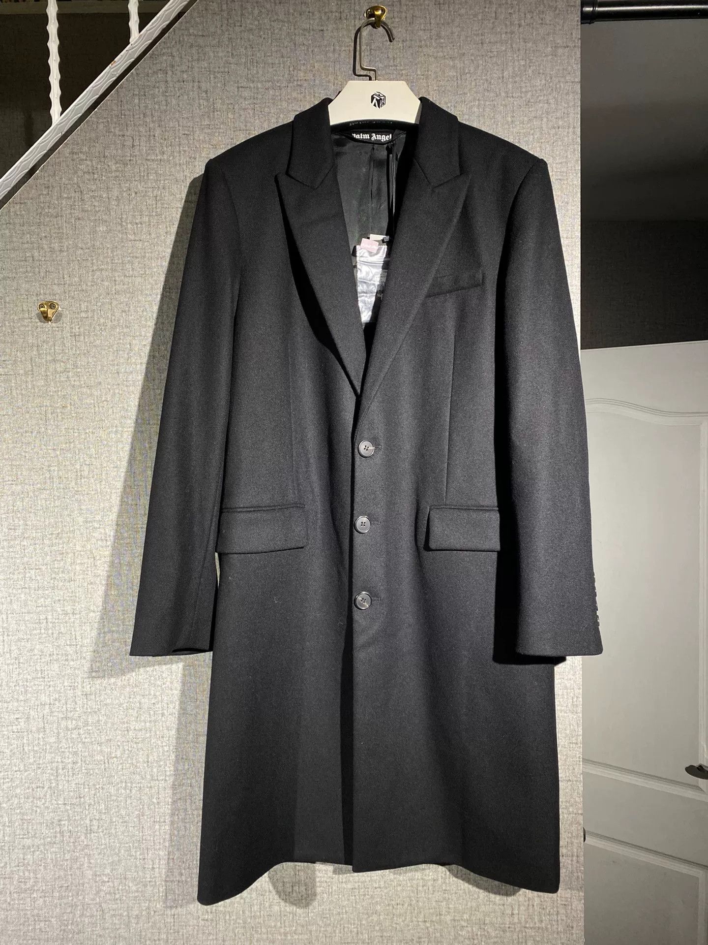 Palm Angels black palm angels coat with tags Size US L / EU 52-54 / 3 - 2 Thumbnail