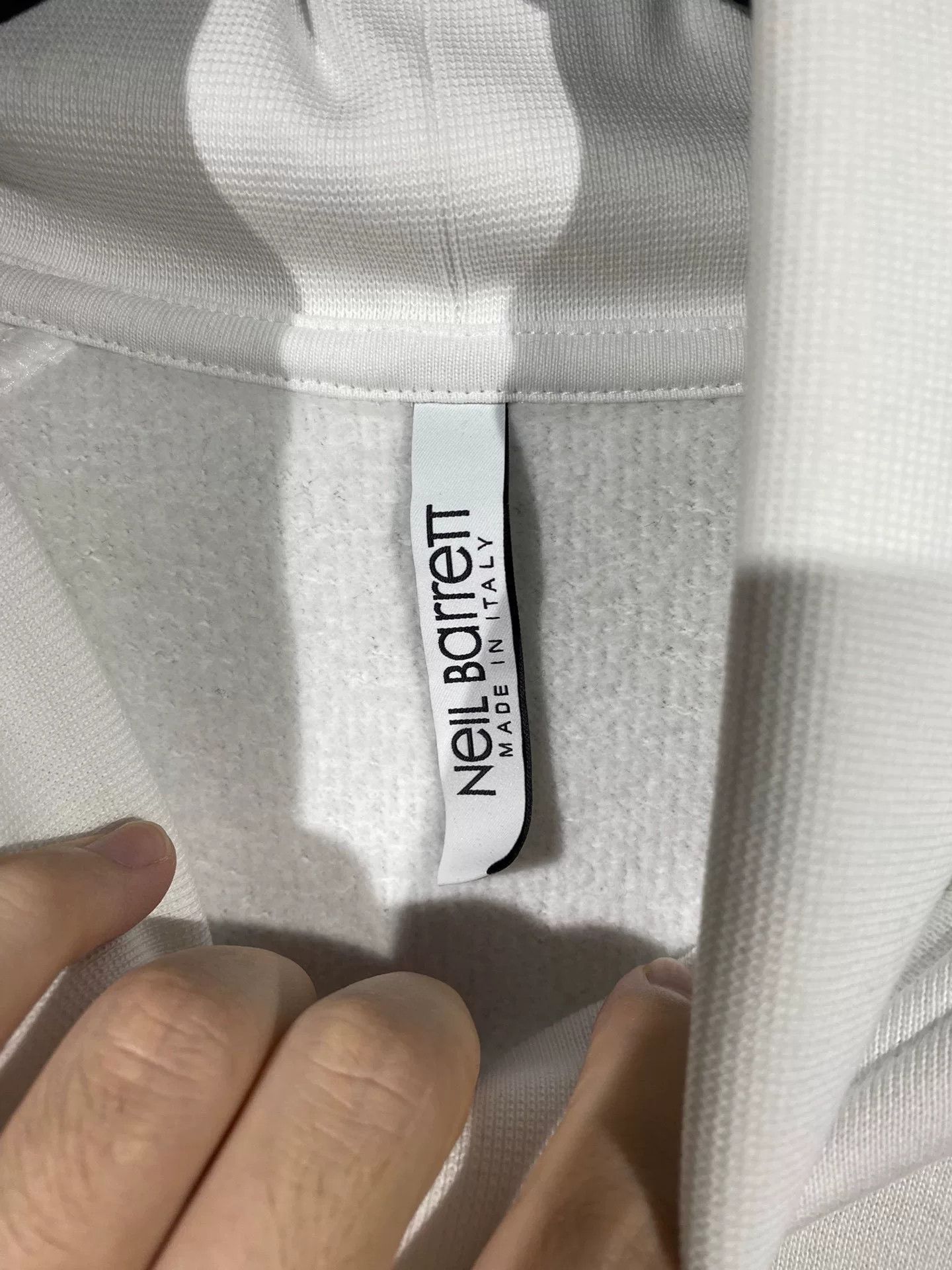 Neil Barrett neil barrett white sweatshirt for men Size US XS / EU 42 / 0 - 5 Thumbnail