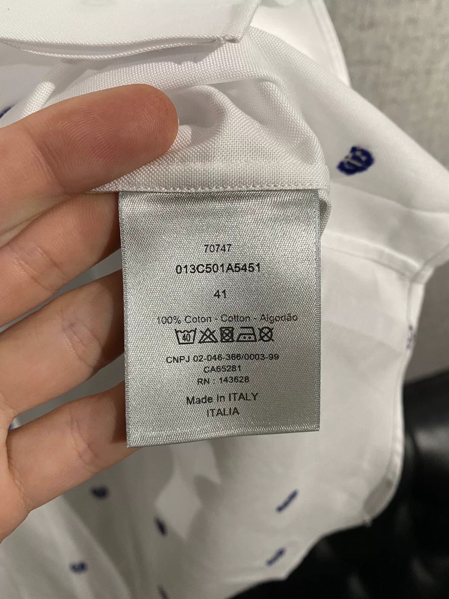Dior dior men's shirt jacket with tags Size US L / EU 52-54 / 3 - 6 Thumbnail