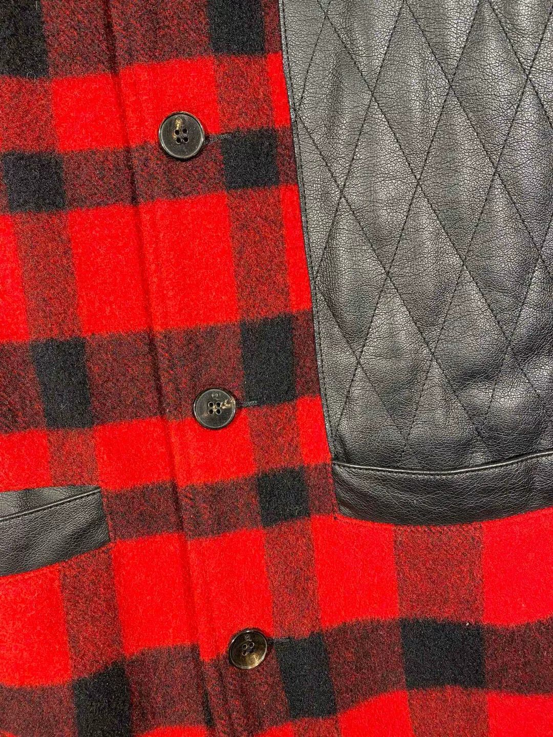 Alexander McQueen red checkered wool coat by mcqueen Size US L / EU 52-54 / 3 - 3 Thumbnail