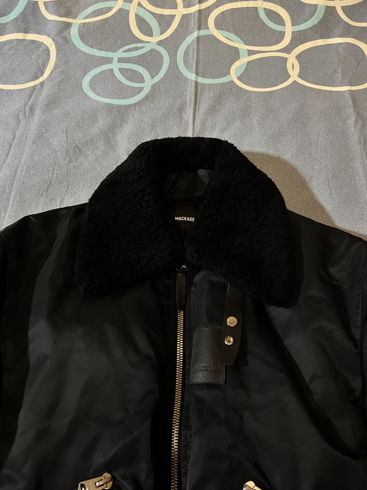Mackage mackage francis bomber jacket with shearling collar Size US M / EU 48-50 / 2 - 2 Thumbnail