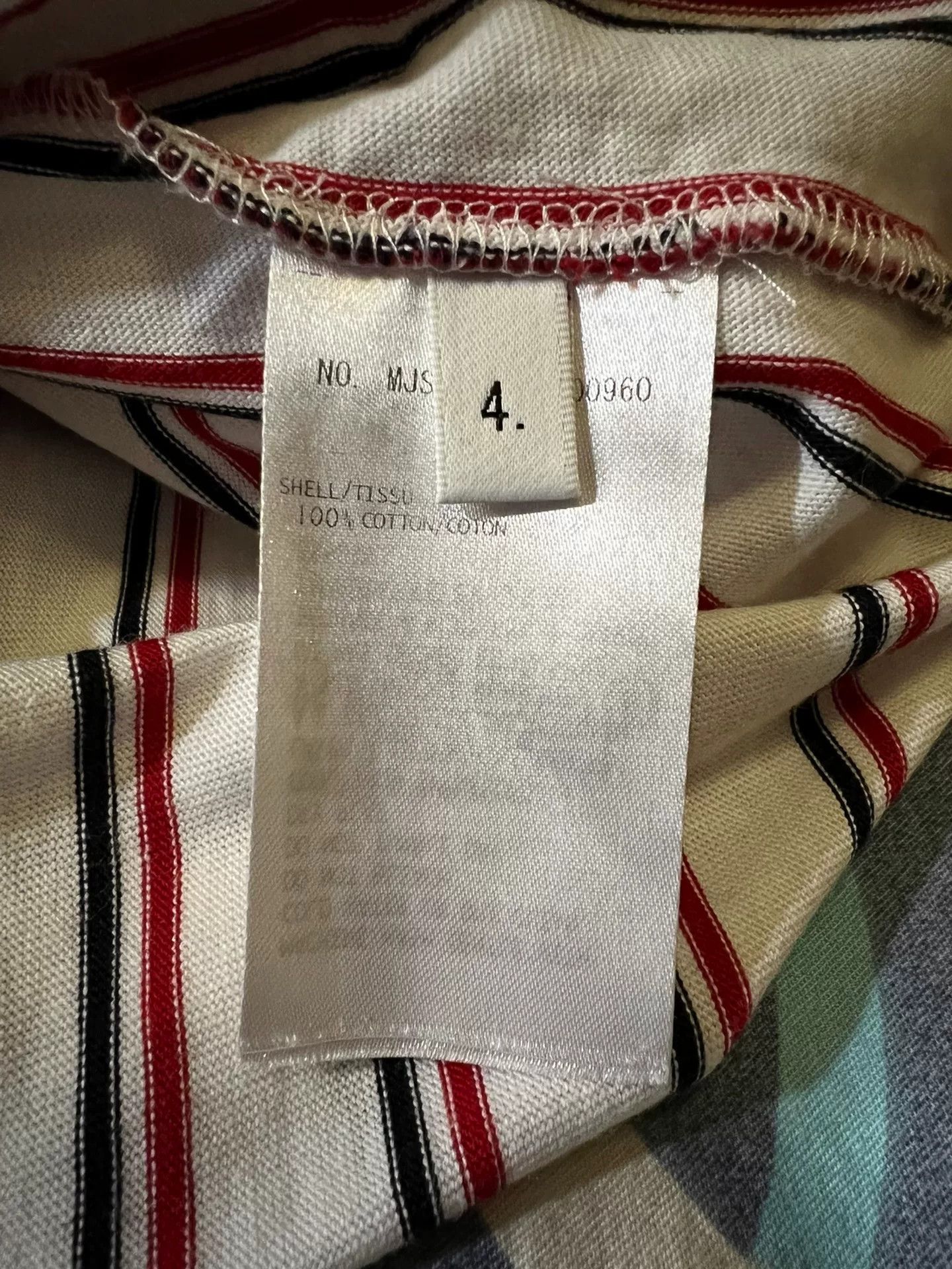 Thom Browne thom browne striped logo short sleeve t-shirt Size US M / EU 48-50 / 2 - 6 Thumbnail