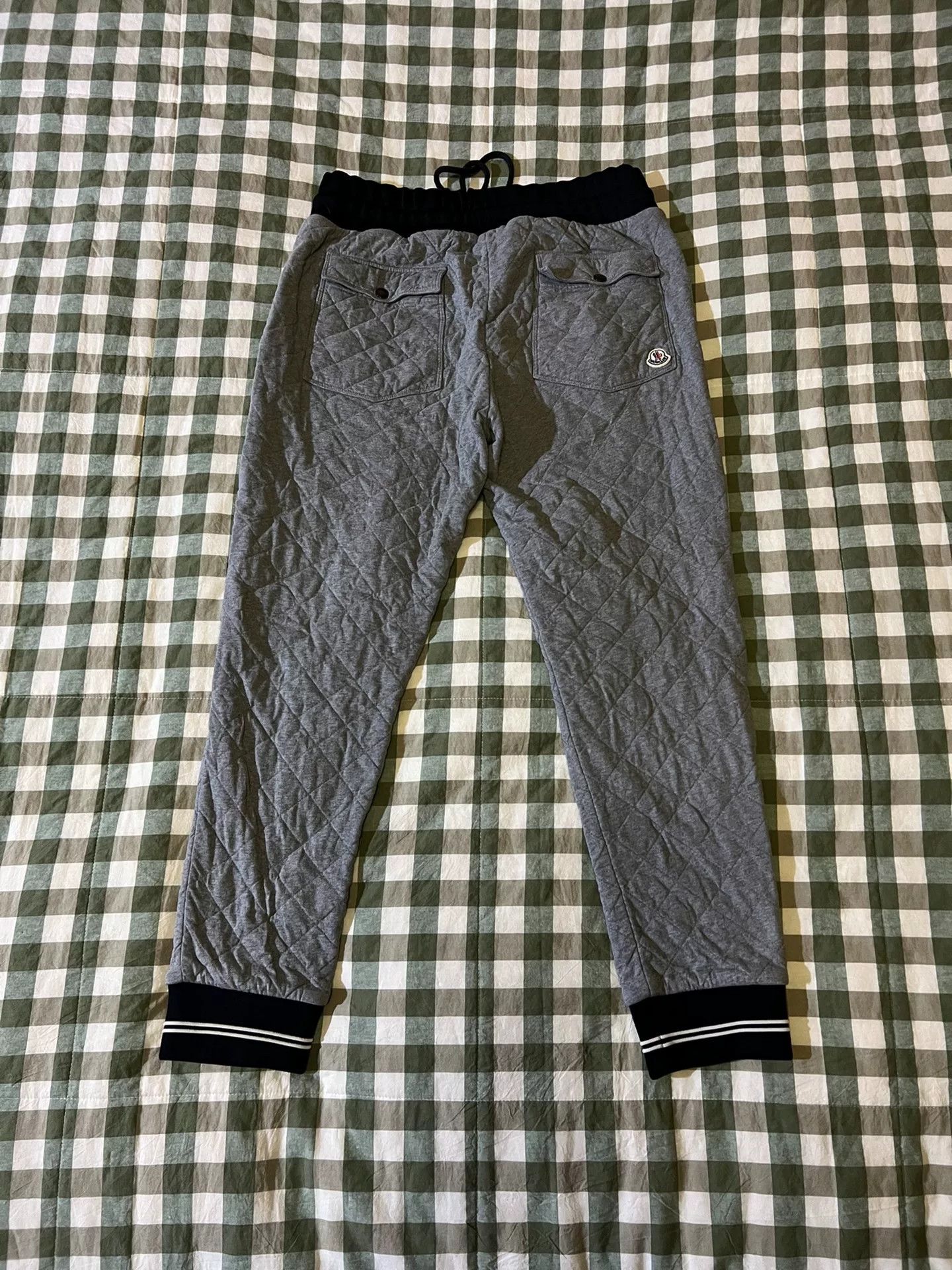 Moncler moncler quilted gray casual sports pants Size US 28 / EU 44 - 2 Thumbnail
