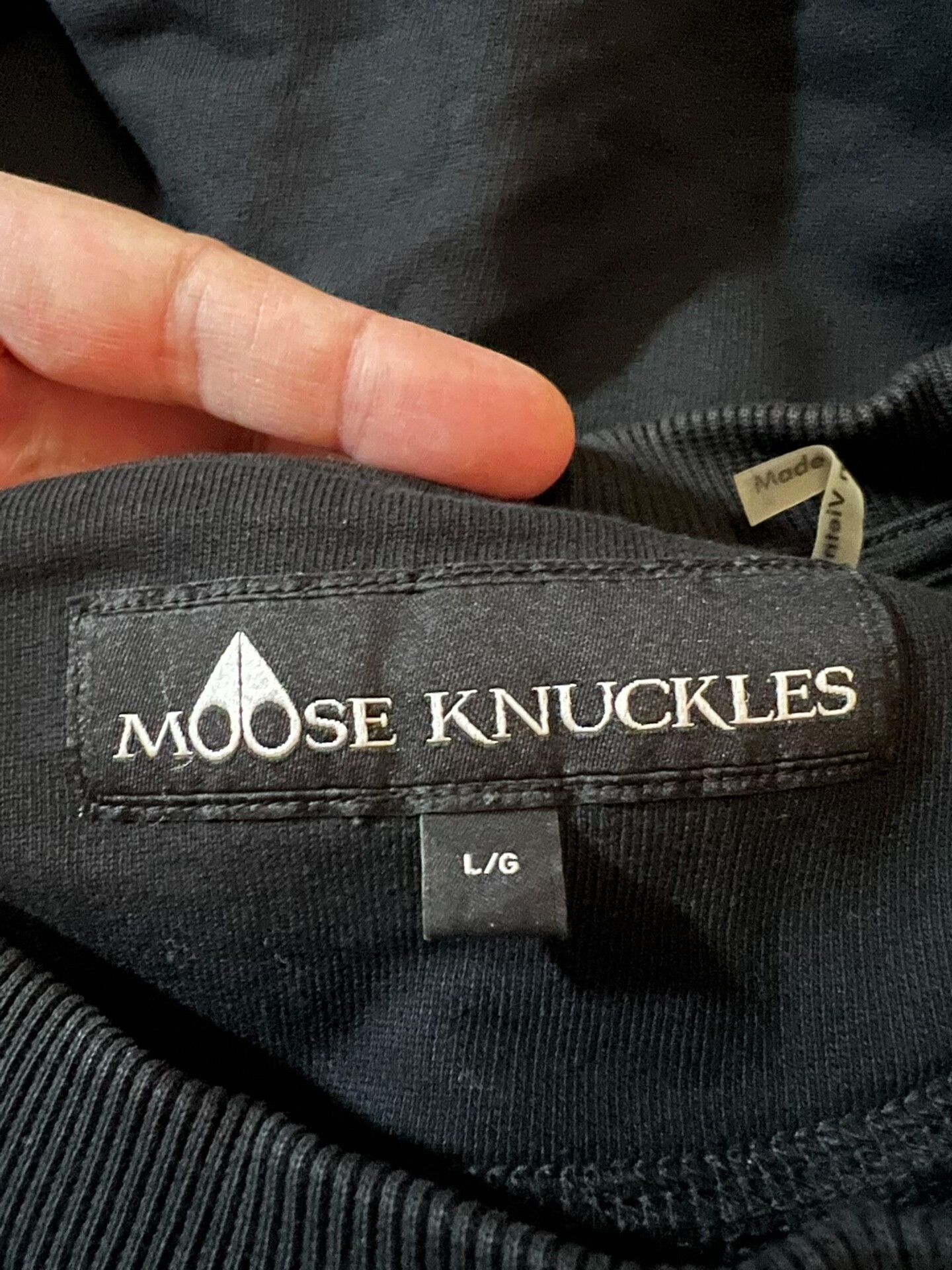 Moose Knuckles moose knuckles black graphic hoodie sweatshirt Size US L / EU 52-54 / 3 - 5 Thumbnail