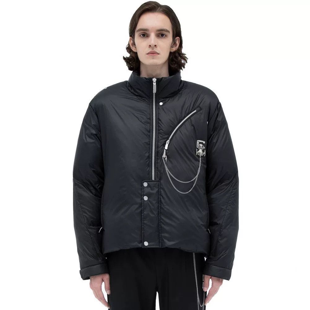 C2H4 oversized black metallic skeleton puffer jacket Size US S / EU 44-46 / 1 - 9 Thumbnail