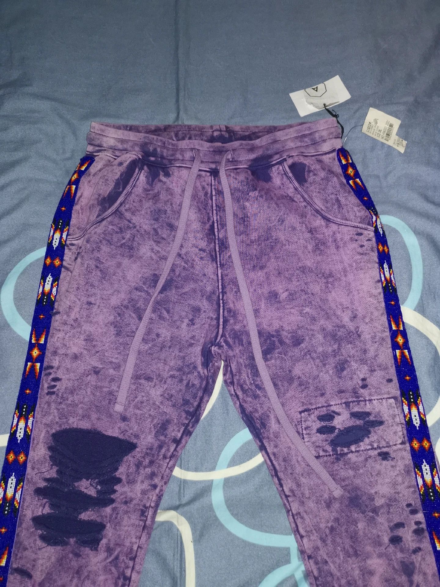 Alchemist alchemist tie-dye embroidered sweatpants Size US 27 - 2 Thumbnail