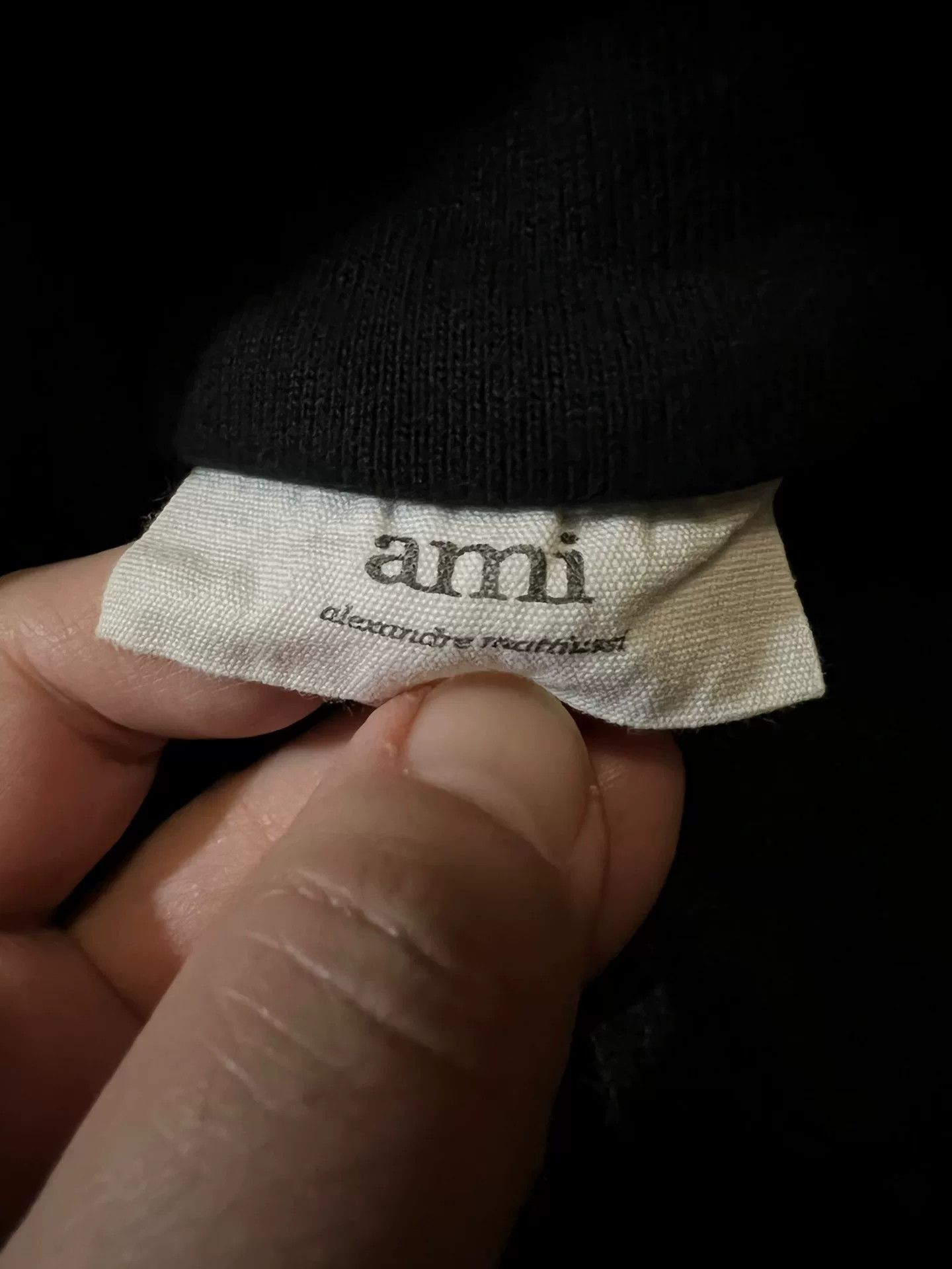 AMI ami red logo half-zip black sweatshirt Size US S / EU 44-46 / 1 - 6 Thumbnail